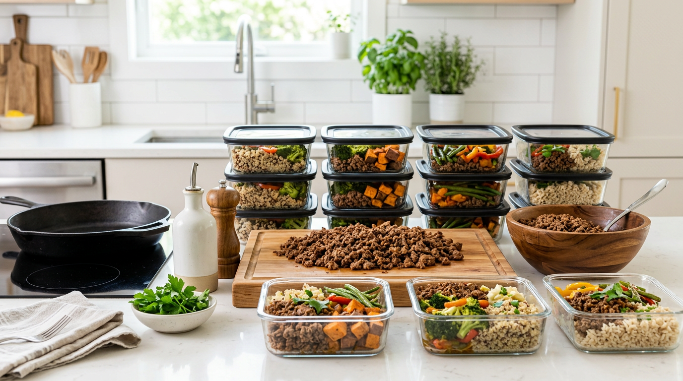 How to batch cook ground beef for 10+ meals