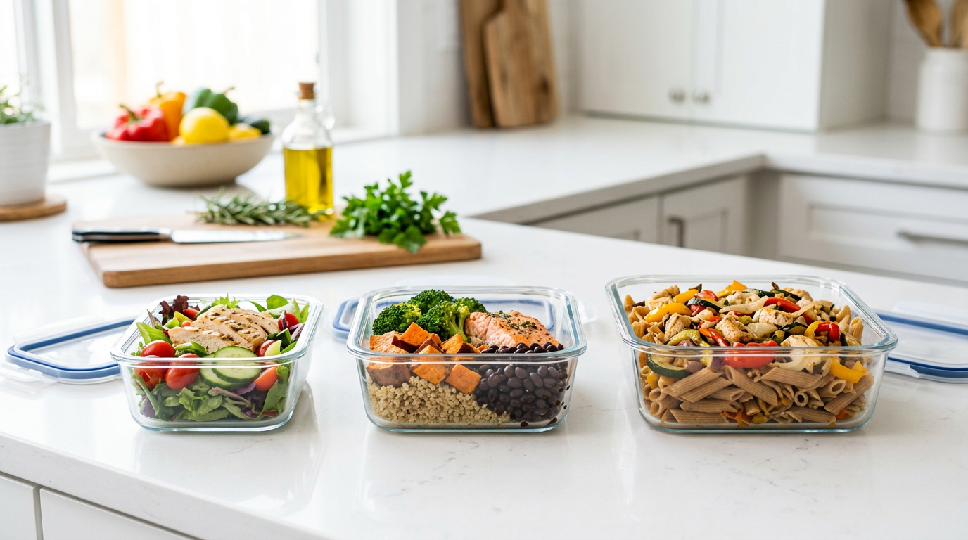 Meal prep container sizes comparison: 16oz vs 32oz vs 48oz